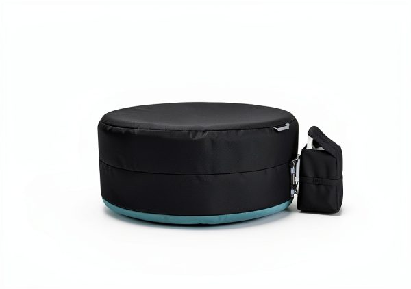 XCZ Hot Tub Cover Black Polyester Insulated Windproof-1
