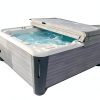 THECOVERGUY Hot Tub Cover Brown Foam Deluxe Outdoor-1