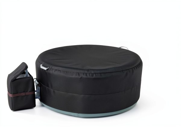 XCZ Hot Tub Cover Black Polyester Insulated Windproof-2