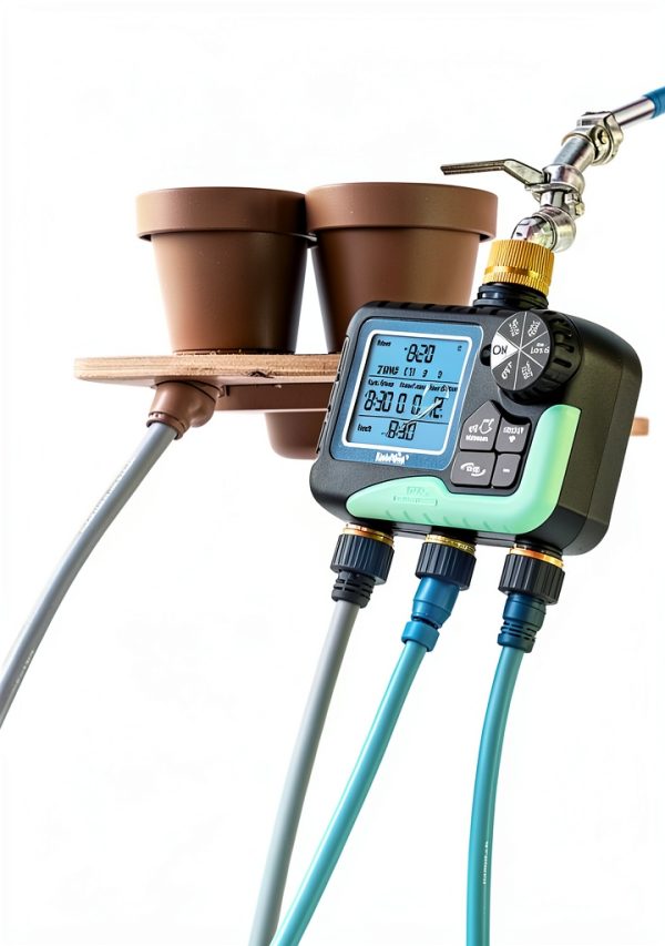 RAINPOINT Metal 3 Zone Watering Timer Garden Hose-7