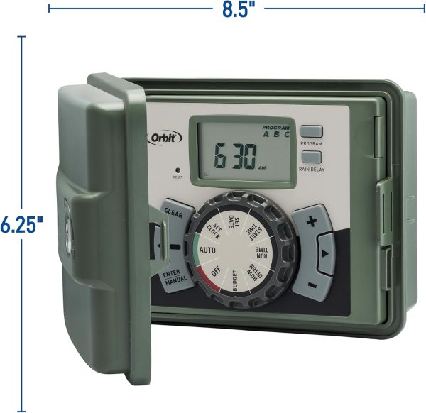 Orbit Sprinkler Timer Watering System Plastic Green Gray-3