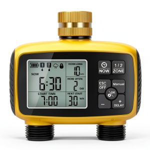 EverBloom Dual Zone Watering Timer Brass Smart Irrigation-0
