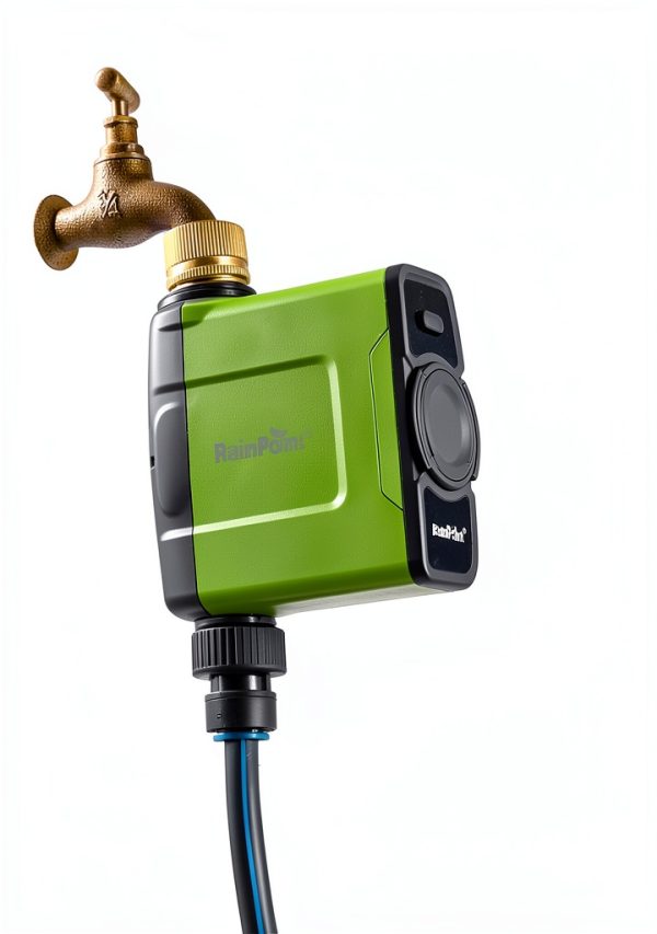 RAINPOINT WiFi Water Timer Brass Inlet Green Smart-6