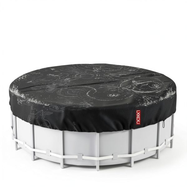 LXKCKJ Round Solar Pool Cover Oxford Cloth Waterproof-5