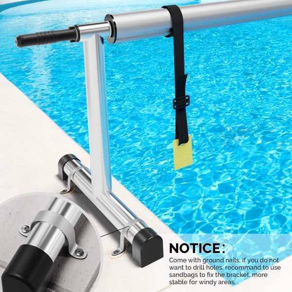 VINGLI Aluminum Pool Cover Reel Universal Inground Swimming-7