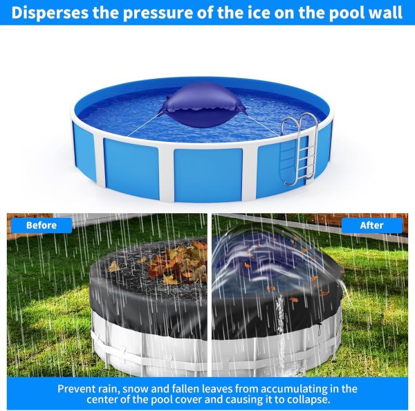 CACSPS Pool Pillow PVC Foldable Winter Protection Above-2