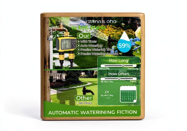 EverBloom Dual Zone Watering Timer Brass Smart Irrigation-2