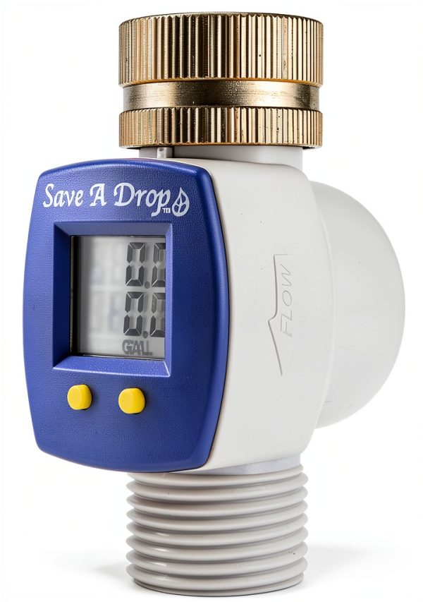Watering Timer Brass Hose Swivel SAVE A DROP Monitor Usage-1