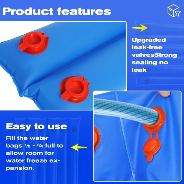 Hedday Pool Water Bags Heavy Duty Vinyl Winter Cover-3