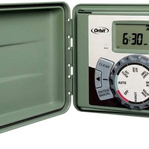 Orbit Sprinkler Timer Watering System Plastic Green Gray-0