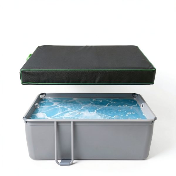 UIRWAY Rectangular Pool Cover Black Durable Windproof Design-4