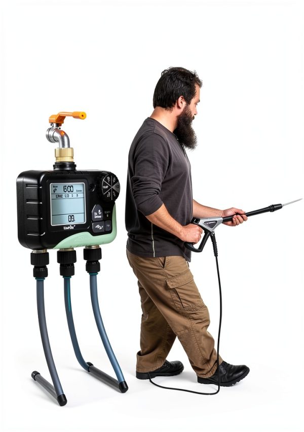 RAINPOINT Metal 3 Zone Watering Timer Garden Hose-4