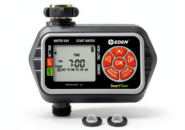 Eden Water Timer Automatic Irrigation Brass Metal Plastic-0