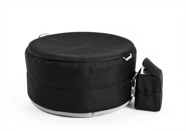 XCZ Hot Tub Cover Black Polyester Insulated Windproof-3