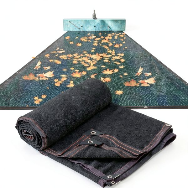 JIAYECHQI Inground Pool Leaf Net Cover Polyethylene Debris-0