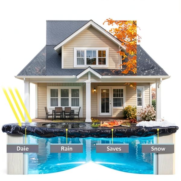 Buffalo Blizzard Winter Pool Cover Round Vinyl Above Ground-1