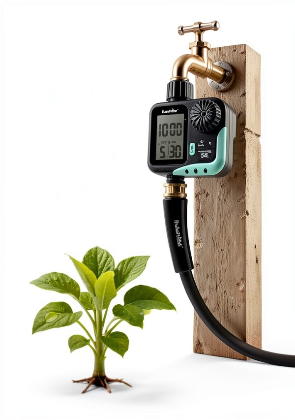RAINPOINT Watering Timer Gray Plastic 10 Settings Garden-2