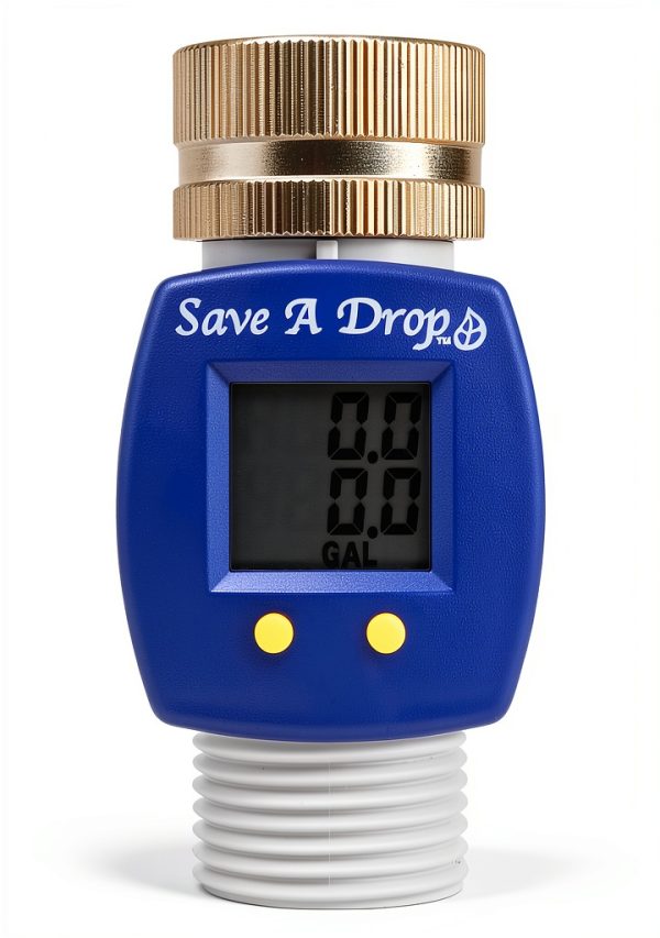 Watering Timer Brass Hose Swivel SAVE A DROP Monitor Usage-0