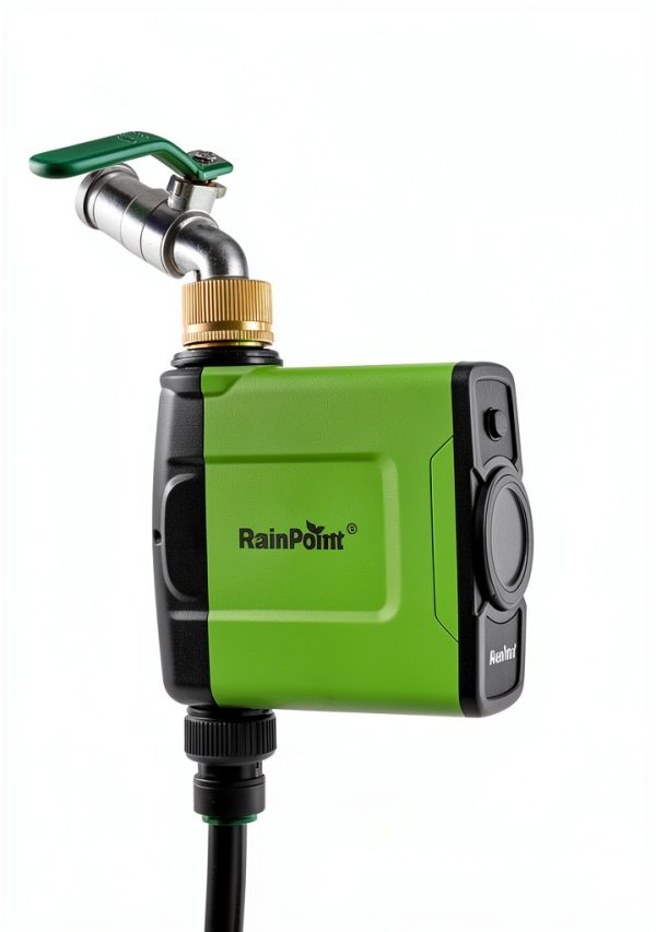 RAINPOINT WiFi Water Timer Brass Inlet Green Smart-7