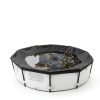 SIHAIAN 14Ft Round Pool Cover 420D Tear Resistant Black-2