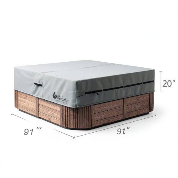 UCEDER Spa Cover Heavy Duty Waterproof Hot Tub Protection-1