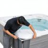 THECOVERGUY Hot Tub Cover Brown Foam Deluxe Outdoor-7