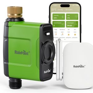 RAINPOINT WiFi Water Timer Brass Inlet Green Smart-0