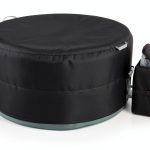 XCZ Hot Tub Cover Black Polyester Insulated Windproof-0