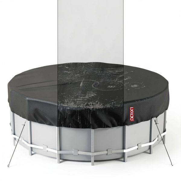 LXKCKJ Round Solar Pool Cover Oxford Cloth Waterproof-6