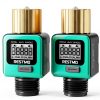 Restmo Water Flow Meter Brass Timer Garden Monitor-0