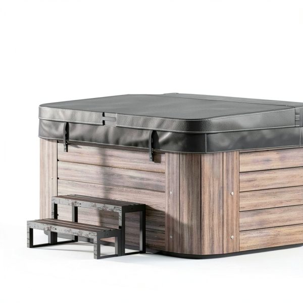 THECOVERGUY Hot Tub Cover Brown Foam Deluxe Outdoor-3