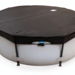 SIHAIAN 14Ft Round Pool Cover 420D Tear Resistant Black-0