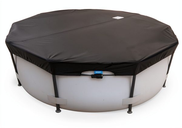 SIHAIAN 14Ft Round Pool Cover 420D Tear Resistant Black-0