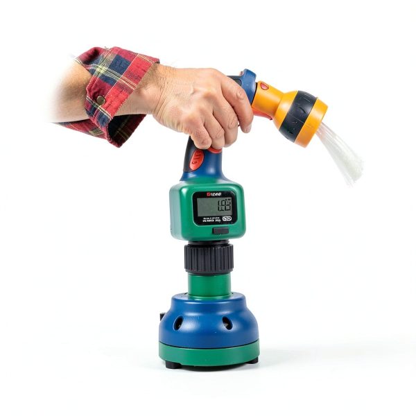 Restmo Water Meter Garden Hose Flow Monitor Brass Inlet-2