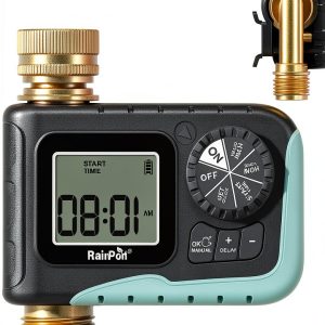 RAINPOINT Metal Water Timer Brass Hose Automatic Irrigation-0