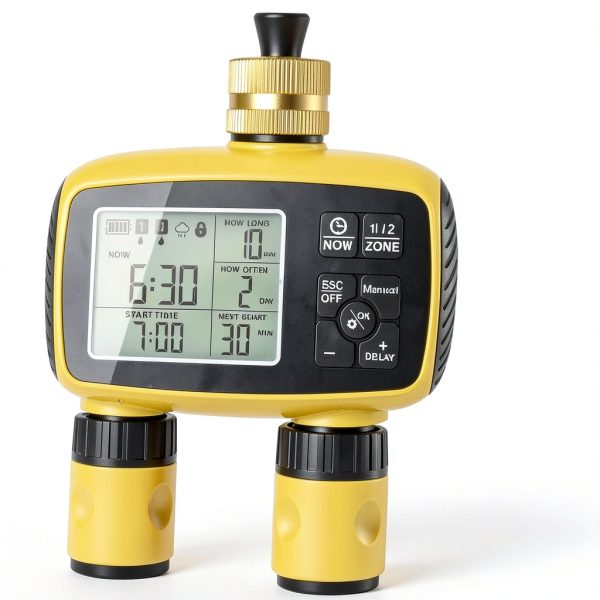 EverBloom Dual Zone Watering Timer Brass Smart Irrigation-5
