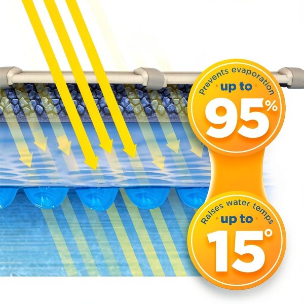 Sun2Solar Blue Solar Pool Cover 16x32 Rectangle Resin-1