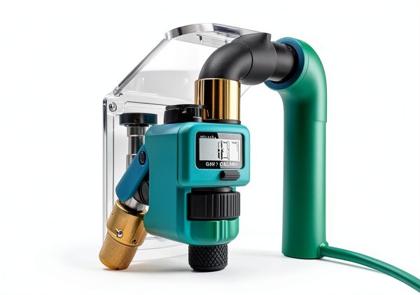 Restmo Water Flow Meter Brass Timer Garden Monitor-4