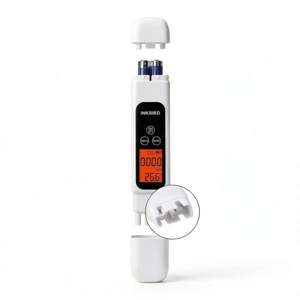 TDS Meter Digital Water Tester INKBIRD 3-in-1 EC Temp Meter White-3