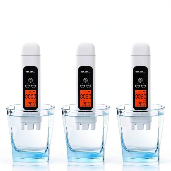 TDS Meter Digital Water Tester INKBIRD 3-in-1 EC Temp Meter White-4