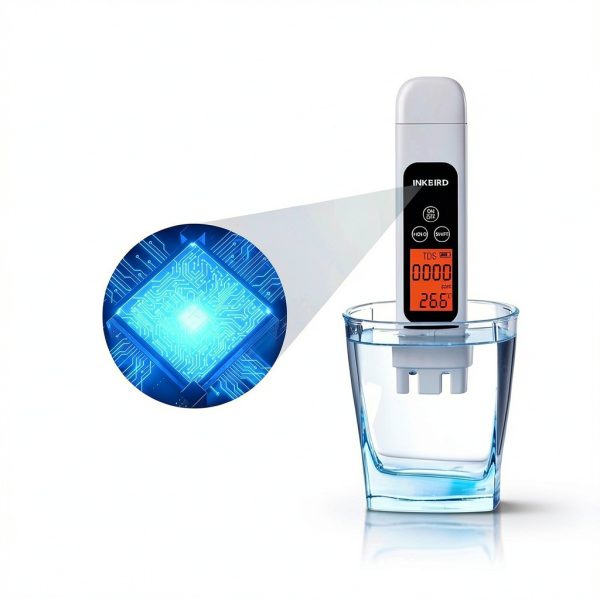 TDS Meter Digital Water Tester INKBIRD 3-in-1 EC Temp Meter White-2