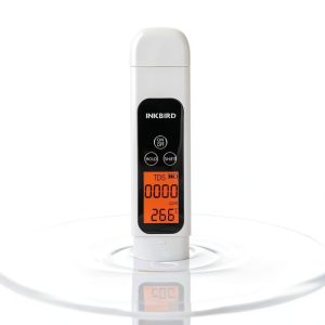 TDS Meter Digital Water Tester INKBIRD 3-in-1 EC Temp Meter White-0