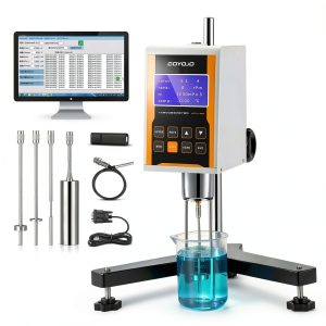 Digital Rotary Viscometer by goyojo with 4 Rotors and Temperature-0